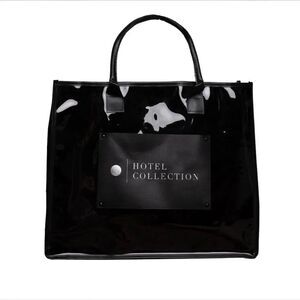 Hotel Collection Glossy Black Tote